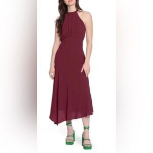 NWOT -Donna Morgan Crêpe Halter Dress size 6